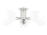 Stella 5-Light Polished Nickel Glass Globe Semi Flush Mount
