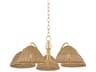 Katniss 5-Light Aged Brass Dome Chandelier