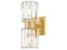 Danae 2-Light Aged Brass Vanity Light