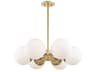 Paige Chandelier in Aged Brass A Modern Statement Light