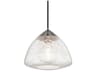 Maya 1-Light Polished Nickel Glass Mini Pendant