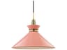 Kiki 1-Light Aged Brass Pink Pendant