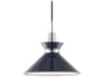 Kiki 1-Light Polished Nickel Navy Pendant