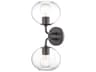 Margot 2-Light Old Bronze Glass Wall Sconce