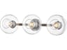 Margot 3-Light Old Bronze Glass Vanity Light