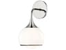 Reese 1-Light Polished Nickel Glass Wall Sconce