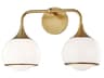 Reese Wall Sconce in Aged Brass Modern Vanity Light