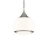 Reese 1-Light Polished Nickel Glass Globe Pendant