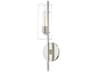 Ariel 1-Light Polished Nickel Glass Wall Sconce