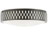 Phoebe 3-Light Old Bronze Glass Geometric Flush Mount