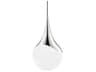 Ariana 1-Light Polished Nickel Glass Globe Mini Pendant