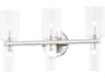 Tabitha 6-Light Polished Nickel Glass LED Vanity Light