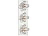 Shea 3-Light Polished Nickel Glass Vanity Light