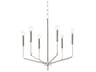 Bailey 6-Light Polished Nickel Candelabra Chandelier
