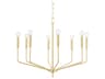 Bailey 8-Light Aged Brass Candelabra Chandelier