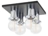 Brandi 4-Light Polished Chrome Soft Black Flush Mount