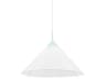 Gloria 1-Light Robins Egg Blue White Pendant
