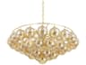 Mimi 9 Light Chandelier in Aged Brass