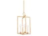 Adelaide 4-Light Vintage Gold Leaf Geometric Mini Pendant