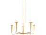 Danna 5-Light Aged Brass Candelabra Chandelier