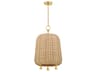 Elena 1-Light Aged Brass Pendant