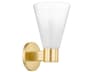 Alma 1-Light Aged Brass Wall Sconce