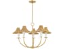Twila 5-Light Vintage Gold Leaf Candelabra Chandelier