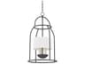 Delia 4-Light Aged Iron Black Lantern Pendant