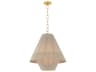 Eleanor 1-Light Aged Brass Pendant
