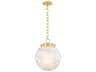 Ambra 1-Light Aged Brass Mini Pendant