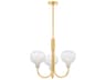 Estelle 3-Light Aged Brass Round Chandelier