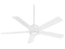 Stout 54 Inch LED Ceiling Fan in Flat White