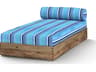 Aiko Teak Cushion Outdoor Patio Chaise Lounge