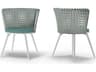 Daisy Mae Wicker Dining Chair Aluminum Frame