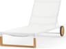 Ekka Teak Sling Patio Chaise Lounge
