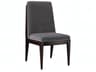 Livingston Hardwood Black Upholstered Armless Dining Chair