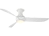 Corona 52 Inch Flush Mount Ceiling Fan in Matte White