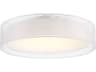 Metropolis 1-Light Brushed Nickel LED Drum Flush Mount