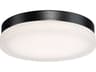 Circa LED Flush Mount Ceiling Light in Black