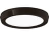 Argo Round LED Flush Mount Black Modern Light