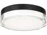 Pi Round Outdoor LED Flush Mount Light Black