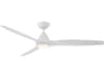 Skylark 62 Inch Smart Ceiling Fan with LED Light Matte White