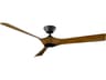 Torque 58 Inch Smart Ceiling Fan in Matte Black and Distressed Koa