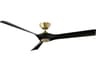 Torque 58 Inch Smart Ceiling Fan in Soft Brass and Matte Black