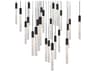 Magic 25-Light Black Linear Pendant