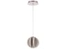 Carillion 1-Light Brushed Nickel LED Globe Mini Pendant