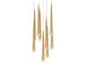 Cascade 9-Light Aged Brass Crystal LED Pendant