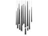 Cascade 13-Light Black Linear Pendant