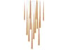 Cascade 13-Light Aged Brass Linear Pendant