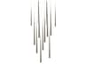 Cascade 13-Light Polished Nickel Linear Pendant